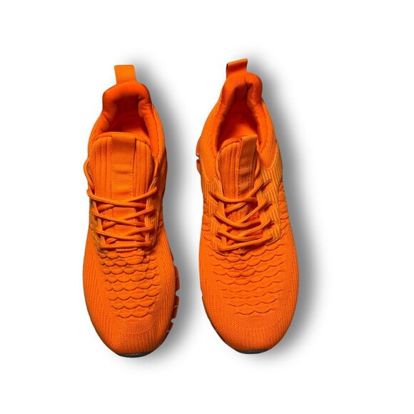 NEW Orange Mesh Lightweight Breathable Trainers Size 7 - Picture 2 of 8